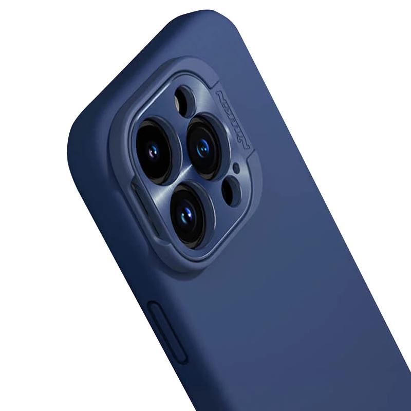 Чехол Silicone Nillkin LensWing Prop Magnetic для Apple iPhone 16 Pro Max – Синий / Blue. Фото 13 из 14