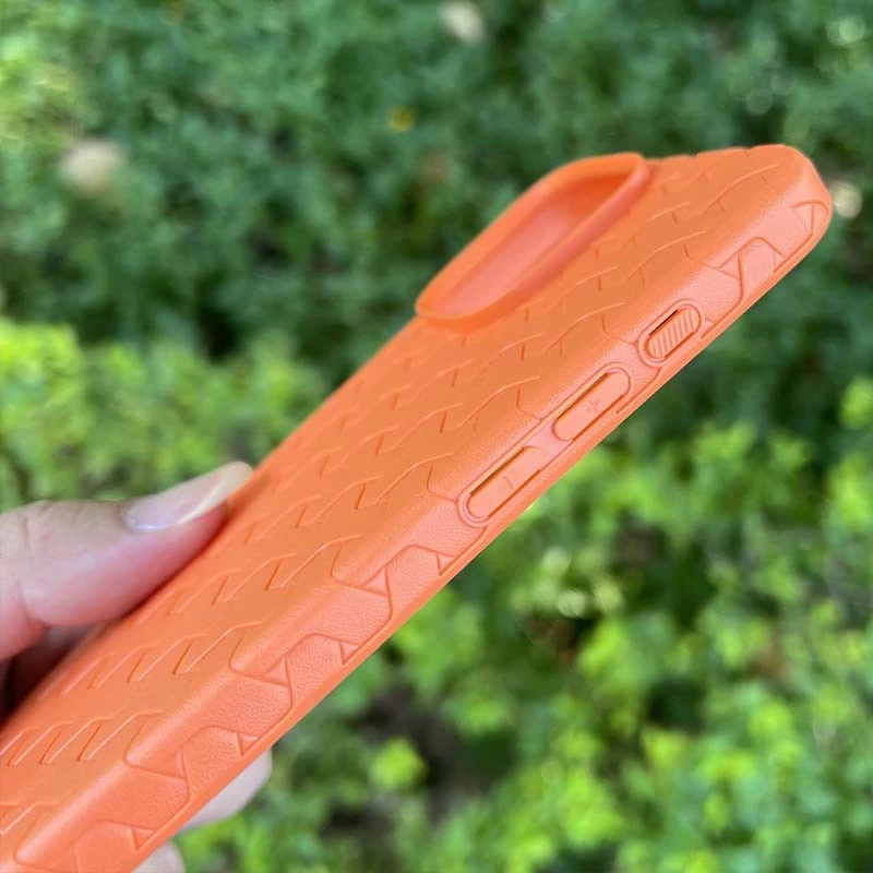 TPU чохол плетенка на Apple iPhone 14 Pro Max (6.7") – Orange. Фото 3 з 6