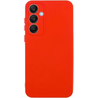 Цветной силиконовый чехол GETMAN с закрытой камерой на Samsung Galaxy S23+ — Красный / Red