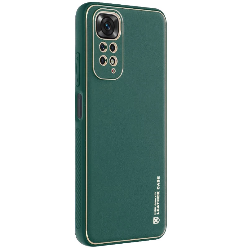 

Кожаный чехол Xshield для Xiaomi Redmi Note 11 (Global) / Note 11S (Зеленый / Army green), Зелений / army green
