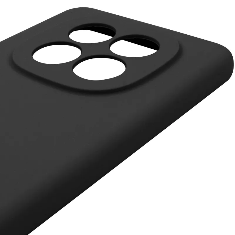 Чехол Silicone Case Lakshmi Premium з закритою камерою на Xiaomi Redmi Note 15 Pro 4G – Черный / Black. Фото 8 из 9