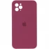 Чохол Silicone Case Square з захистом камери на Apple iPhone 11 Pro Max (6.5") – Бордовий / Plum. Фото 1 з 1