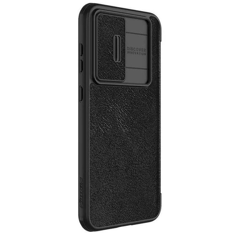 Шкіряний чохол-книжка Nillkin Qin Pro Camshield для Samsung Galaxy S24 FE – Чорний. Фото 7 з 7