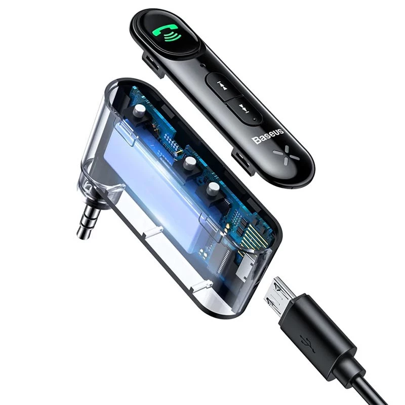 Bluetooth ресивер Baseus BSBA-02 AUX Wireless Audio Receiver (WXQY01) – Black. Фото 3 з 6