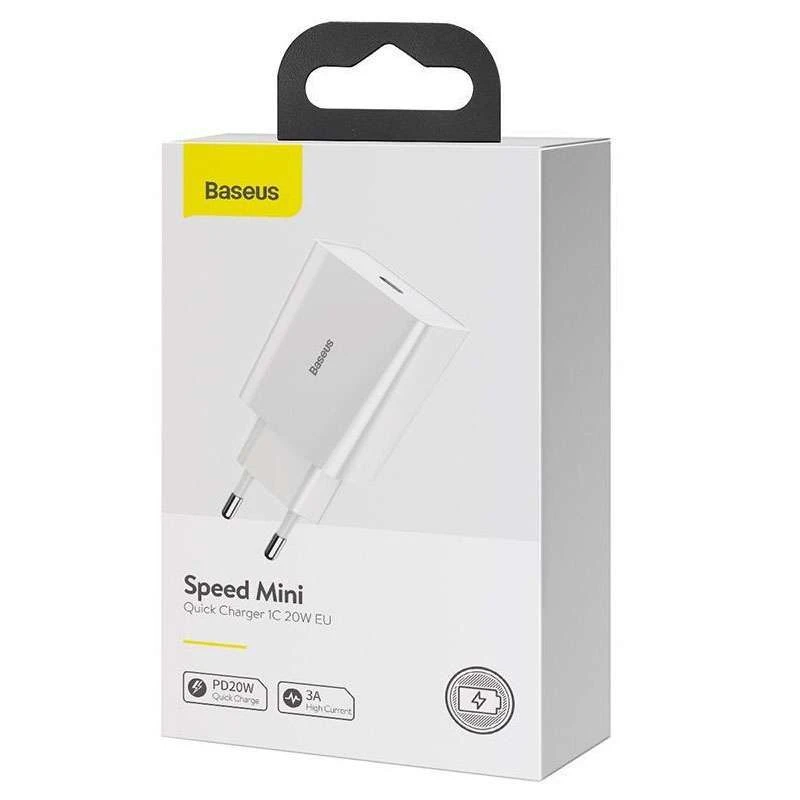 МЗП Baseus Speed Mini Quick Charger 1C 20W – Білий. Фото 5 з 5