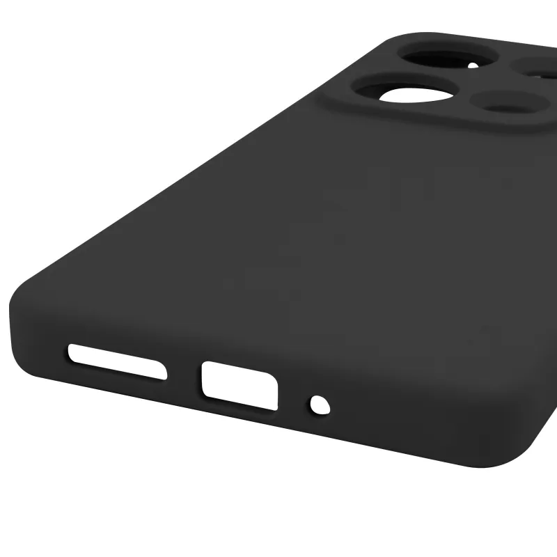 Чохол Silicone Case Lakshmi Premium із закритою камерою для Xiaomi Redmi Note 14S – Чорний / Black. Фото 8 з 8