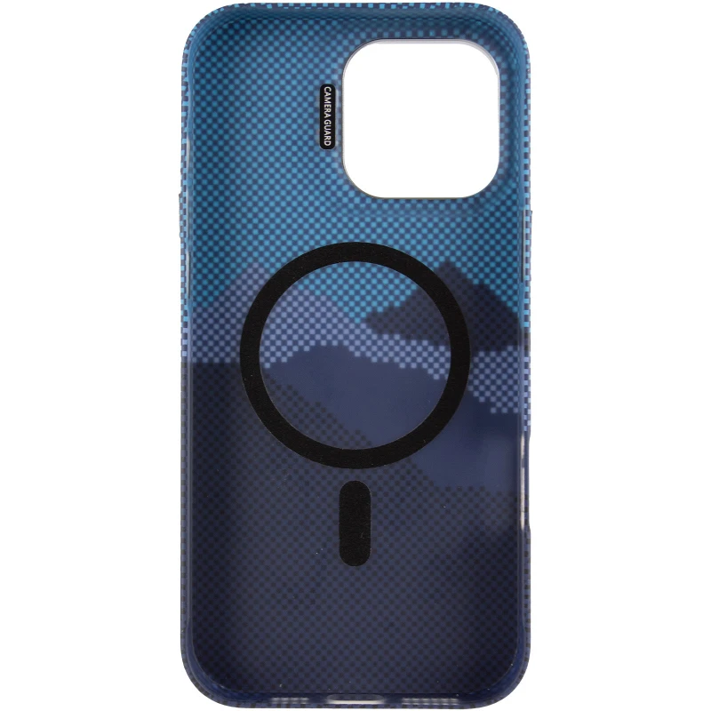 TPU чохол Pixel Craft with MagSafe для Apple iPhone 16 Pro – Mountain Blue. Фото 5 з 9