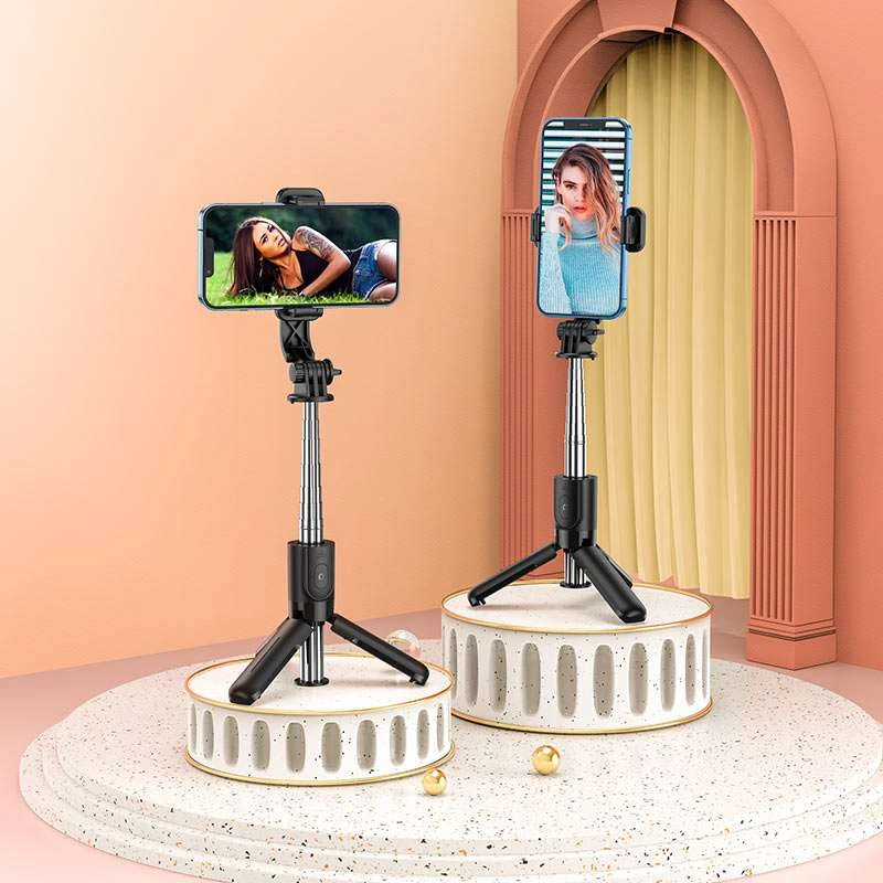 Монопод для селфи Hoco K17 Figure mini live broadcast stand – Черный. Фото 7 из 7