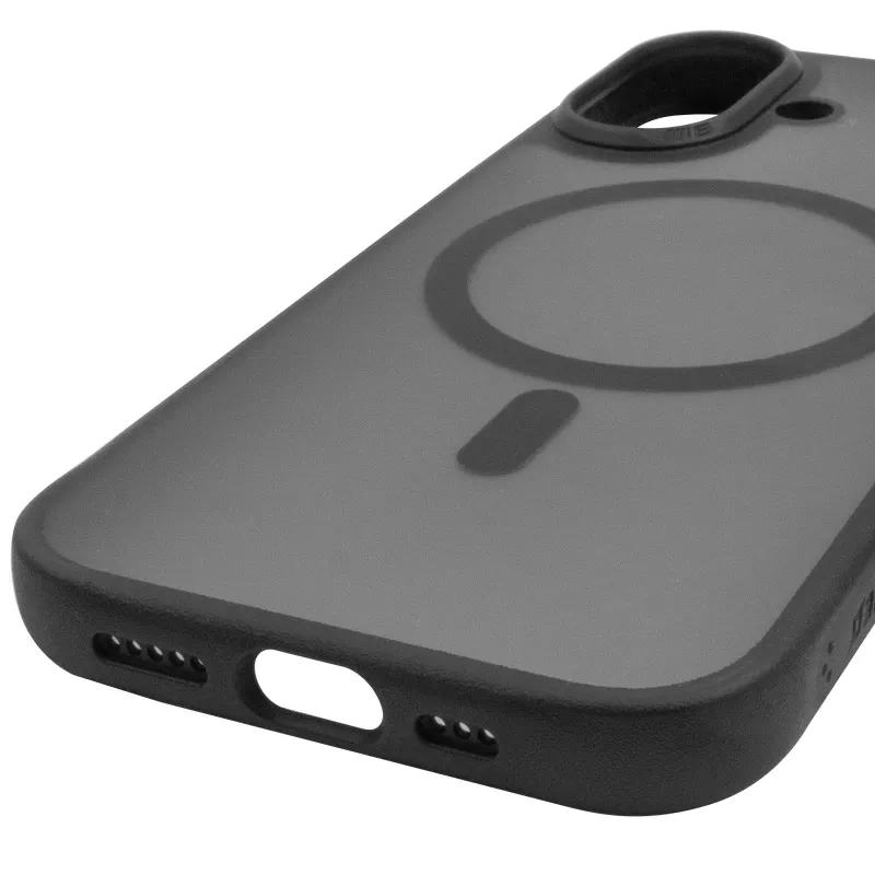 TPU+PC чохол Blueo Skin Friendly Frosted with MagSafe для Apple iPhone 16 – Чорний / Black. Фото 8 з 12