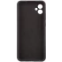 Кольоровий силіконовий чохол GETMAN із закритою камерою для Samsung Galaxy A04 – Чорний / Black. Фото 3 з 7