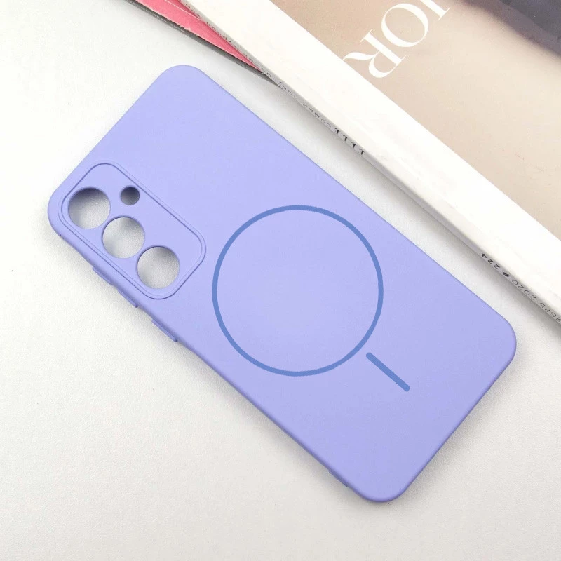 Силиконовый чехол Lakshmi MagFit с защитой камеры для Samsung Galaxy S23 FE – Сиреневый / Dasheen. Фото 2 из 5