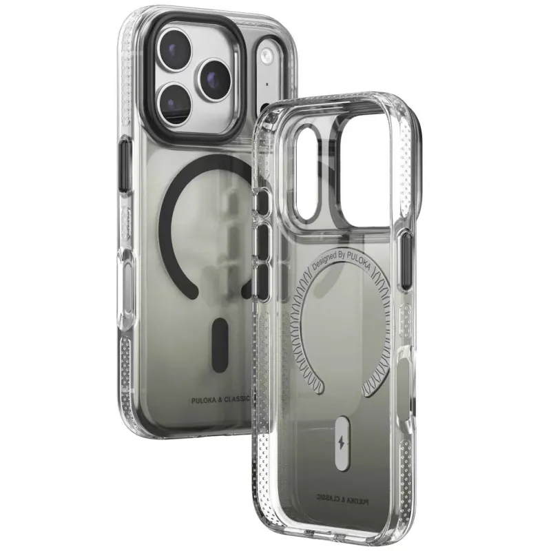 Чехол TPU+PC Puloka Resplendent with Magnetic Fit для Apple iPhone 18 Pro – Black. Фото 2 из 2