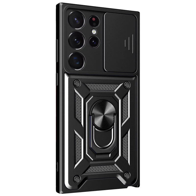 Ударопрочный чехол Serge Ring с защитой камеры для Samsung Galaxy S25 Ultra – Черный. Фото 7 из 7