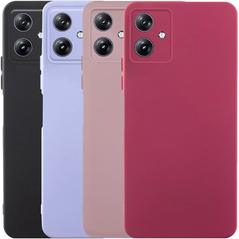 Цветной силиконовый чехол GETMAN с закрытой камерой на Motorola Moto G54 фото 1 из 1