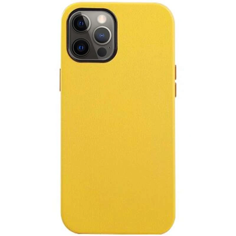

Кожаный чехол K-Doo для Apple iPhone 12 Pro (6.1") (Желтый), Жовтий