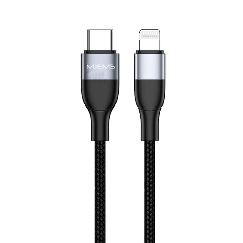 

Дата кабель MJEMS US-SJ330 M2 Type-C to Lightning Fast Charging Cable 1.2m (Черный), Чорний