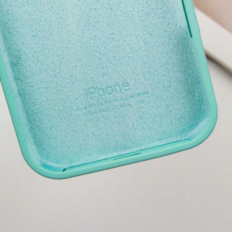 Чохол Silicone Case з закритим низом на Apple iPhone 16 Plus – Бірюзовий / Marine Green. Фото 7 з 7