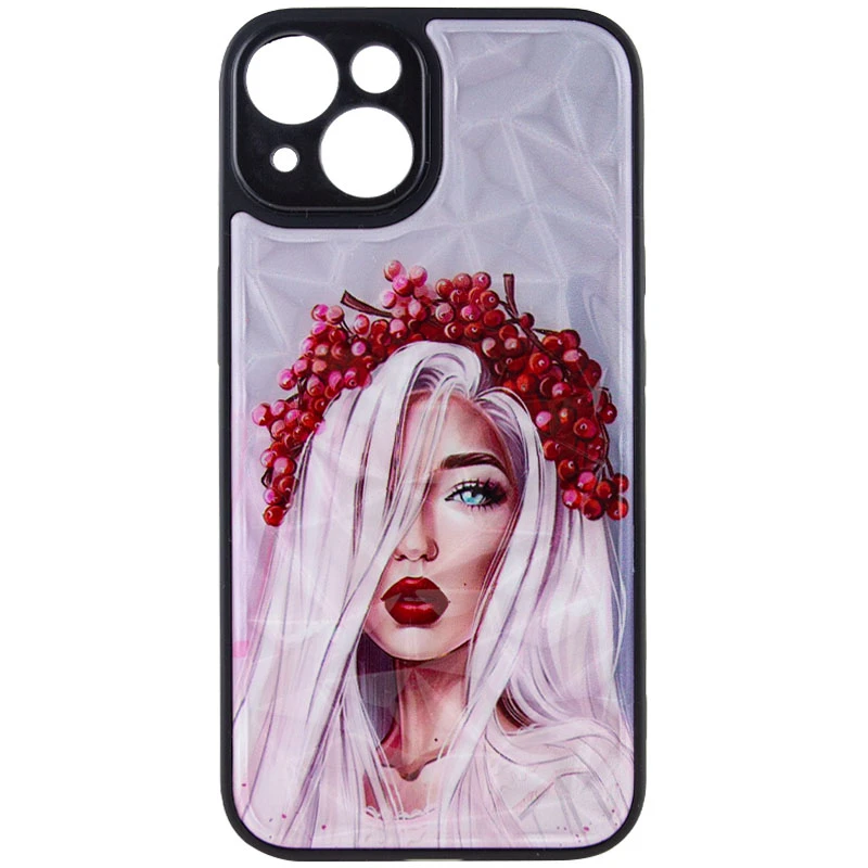 Стеклянный чехол Prisma Ladies на Apple iPhone 14 (6.1") – Ukrainian Girl. Фото 2 из 9
