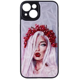 Скляний чохол Prisma Ladies на Apple iPhone 14 (6.1") — Ukrainian Girl