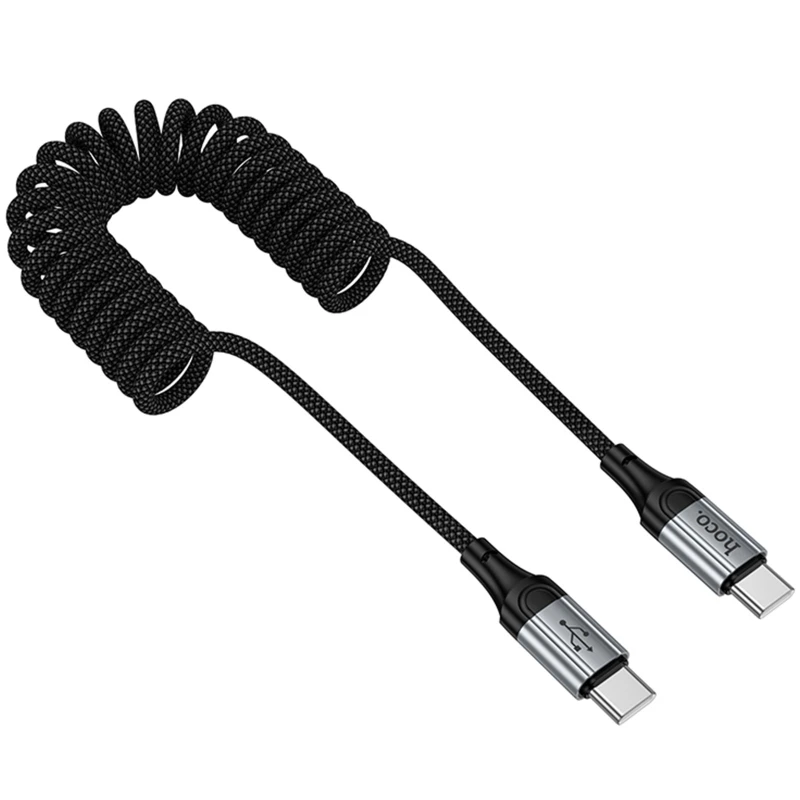 Дата кабель Hoco X121 Nuevo Type-C to Type-C 60W (1.5m) – Black. Фото 3 з 7