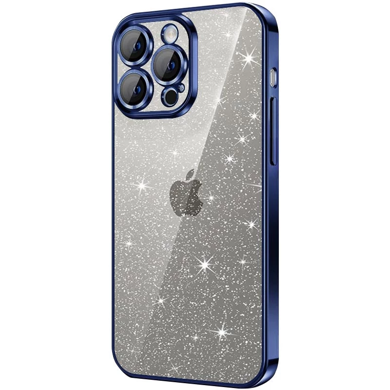 

TPU+PC чехол с блестками на Apple iPhone 11 (6.1") (Dark Blue)