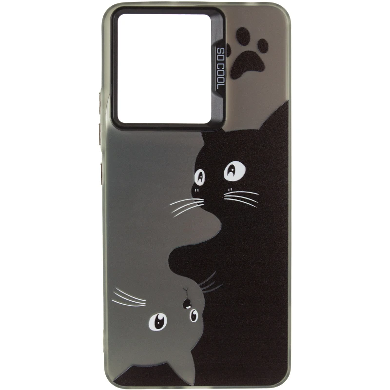Чохол TPU+PC Street Art для Xiaomi Redmi 13 4G – Cats. Фото 3 з 6
