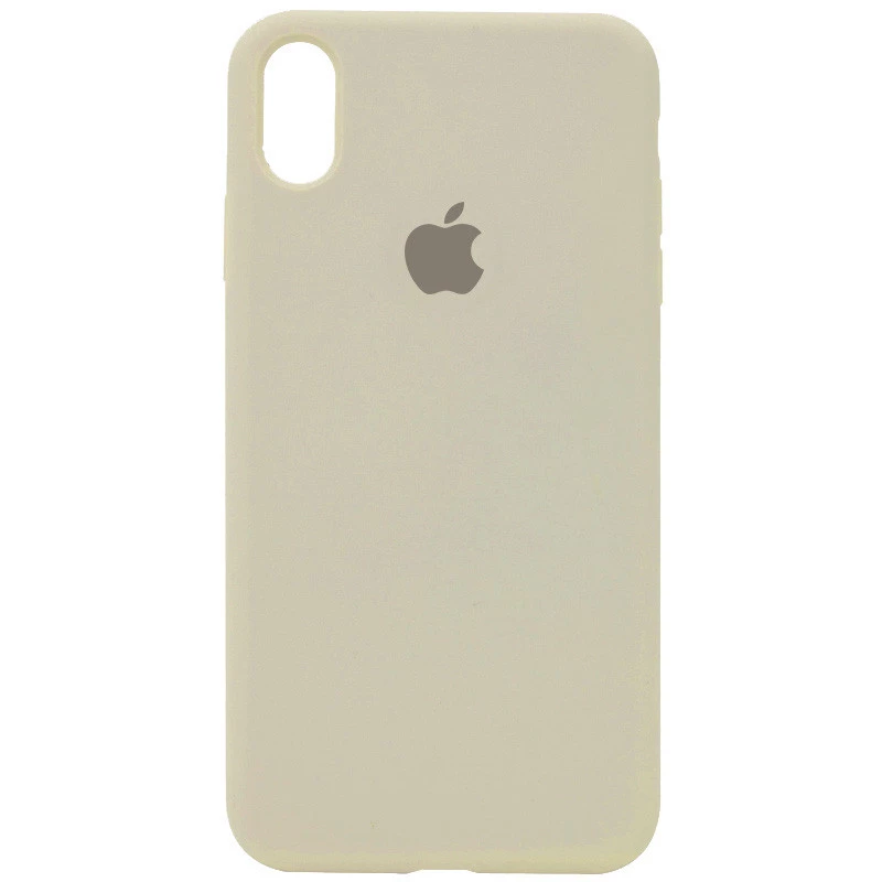 Чохол Silicone Case з закритим низом на Apple iPhone XS (5.8") – Бежевий / Antigue White. Фото 1 з 3