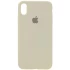 Чехол Silicone Case с закрытым низом для Apple iPhone XS Max (6.5") – Бежевый / Antigue White. Фото 1 из 3