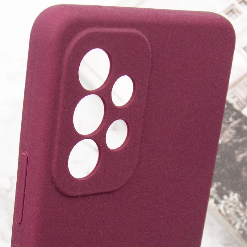 Чохол Silicone Case Lakshmi Premium із закритою камерою для Samsung Galaxy A53 5G – Бордовий / Plum. Фото 10 з 11