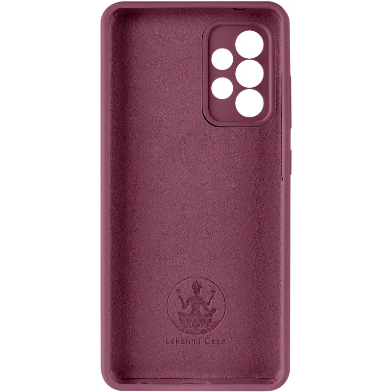 Чехол Silicone Case Lakshmi Premium з закритою камерою на Samsung Galaxy A52 4G / A52 5G – Бордовый / Plum. Фото 3 из 14
