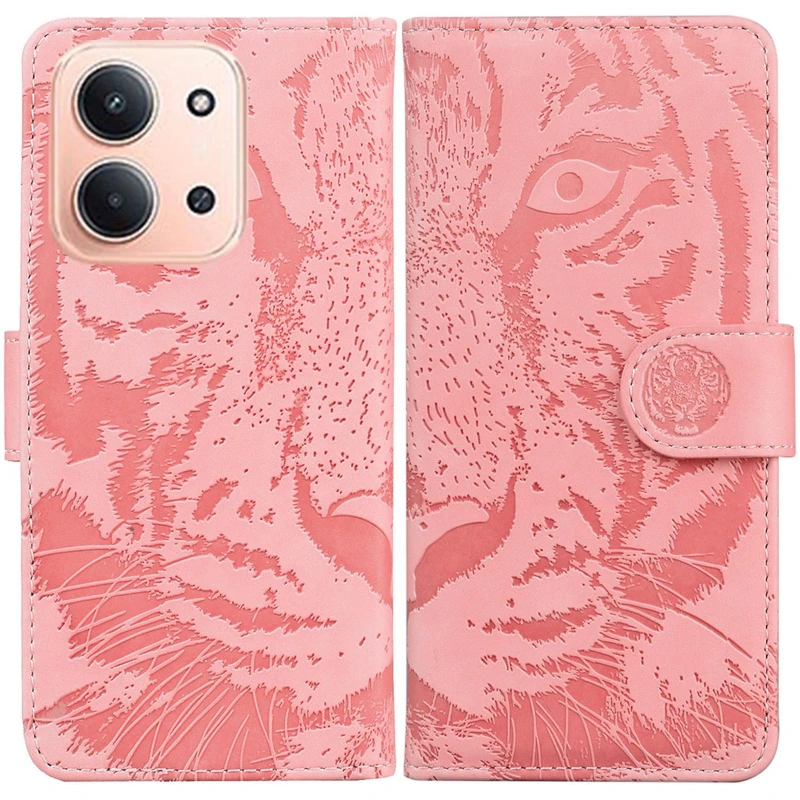 Шкіряний чохол-книжка Tiger для Xiaomi Redmi 15C (EU) – Pink. Фото 6 з 7
