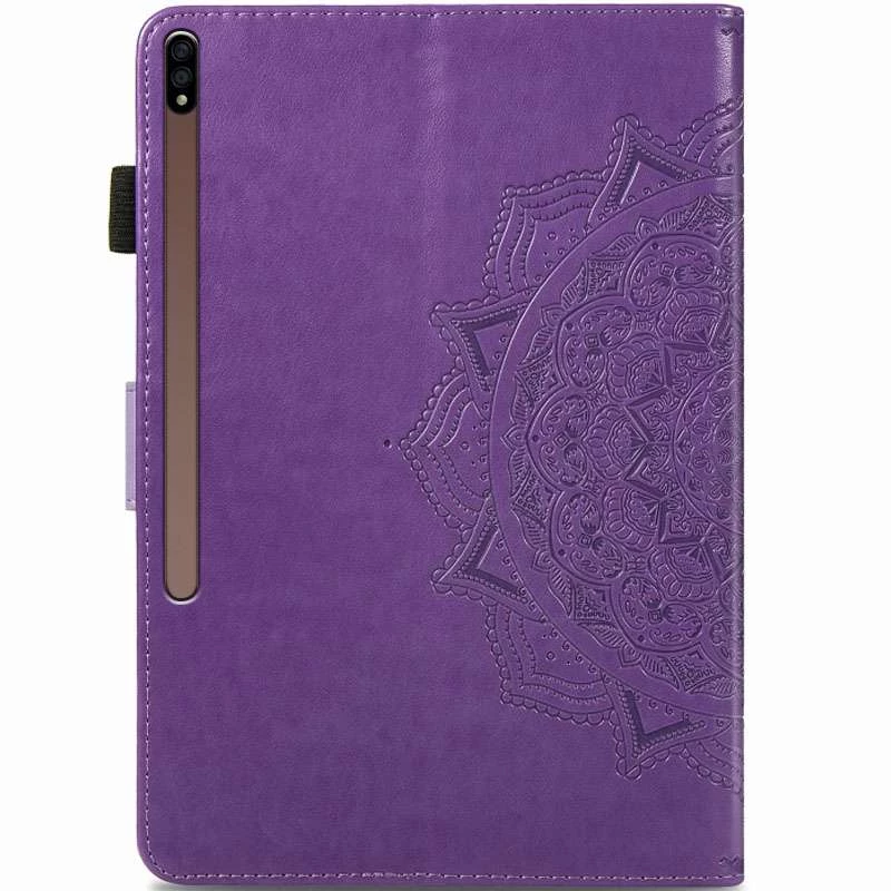 Кожаный чехол Art Case с визитницей для Samsung Galaxy Tab S7+ – Сиреневый. Фото 2 из 7