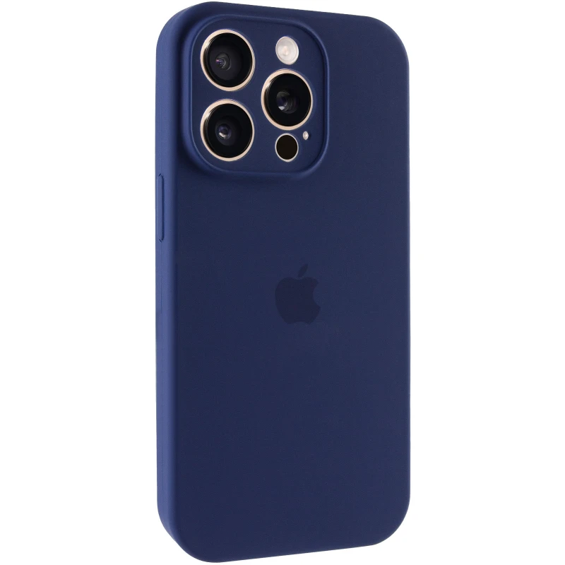 Чохол Silicone Case з захистом камери на Apple iPhone 14 Pro (6.1") – Синій / Deep navy. Фото 2 з 9