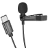 Микрофон петличный Borofone BFK11 Elegant lavalier Type-C (2m) – Black. Фото 2 из 6