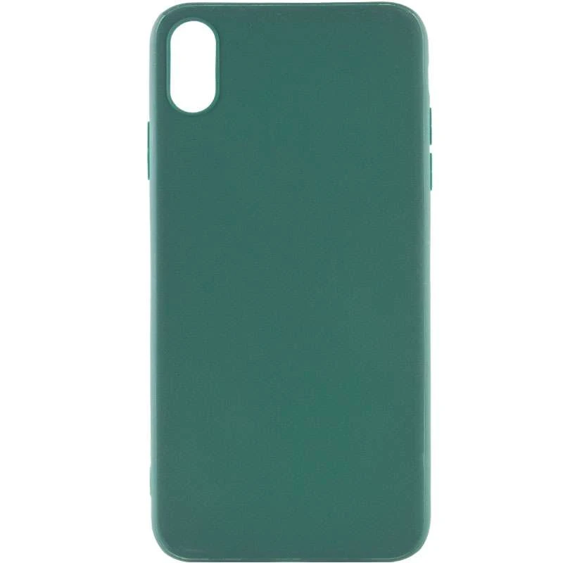 

Кольоровий силіконовий чохол на Apple iPhone X (5.8") (Зелений / Forest green)