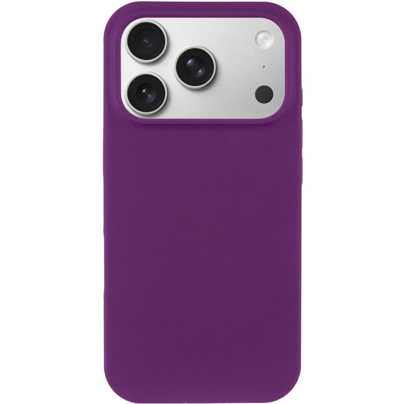 Чохол з закритим низом Silicone Case на Apple iPhone 17 Pro Max (6.9") – Фіолетовий / Grape. Фото 3 з 6