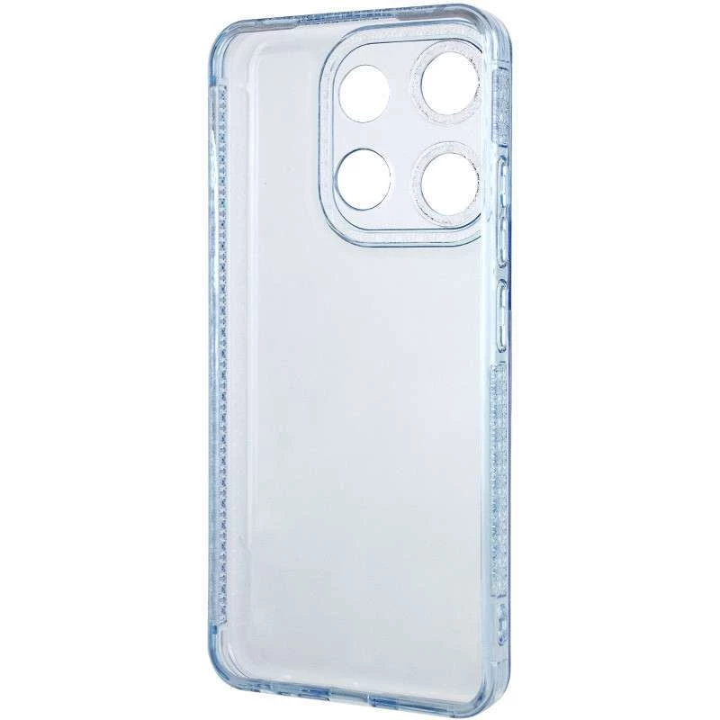 Силіконовий чохол з візерунком на Tecno Pop 7 – Блакитний. Фото 3 з 6