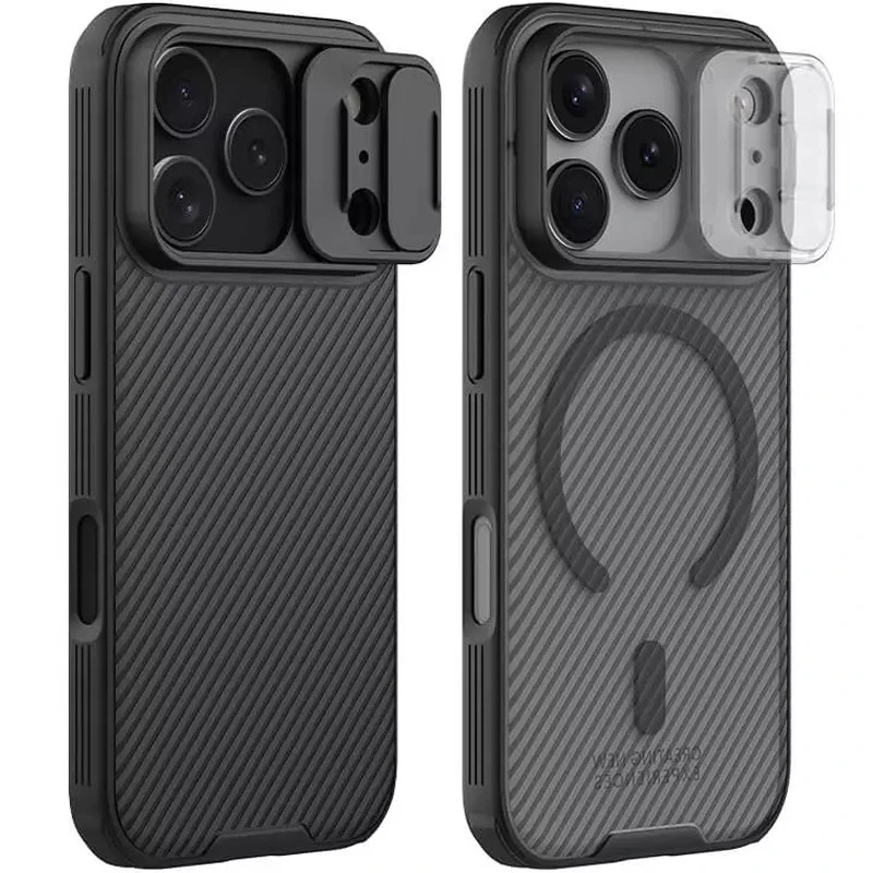 Пластиковая накладка Nillkin Pro со шторкой для камеры и магнитом для Apple iPhone 17 Pro (6.3") фото 1 Пластиковая накладка Nillkin Pro со шторкой для камеры и магнитом для Apple iPhone 17 Pro (6.3") фото 1 из 1
