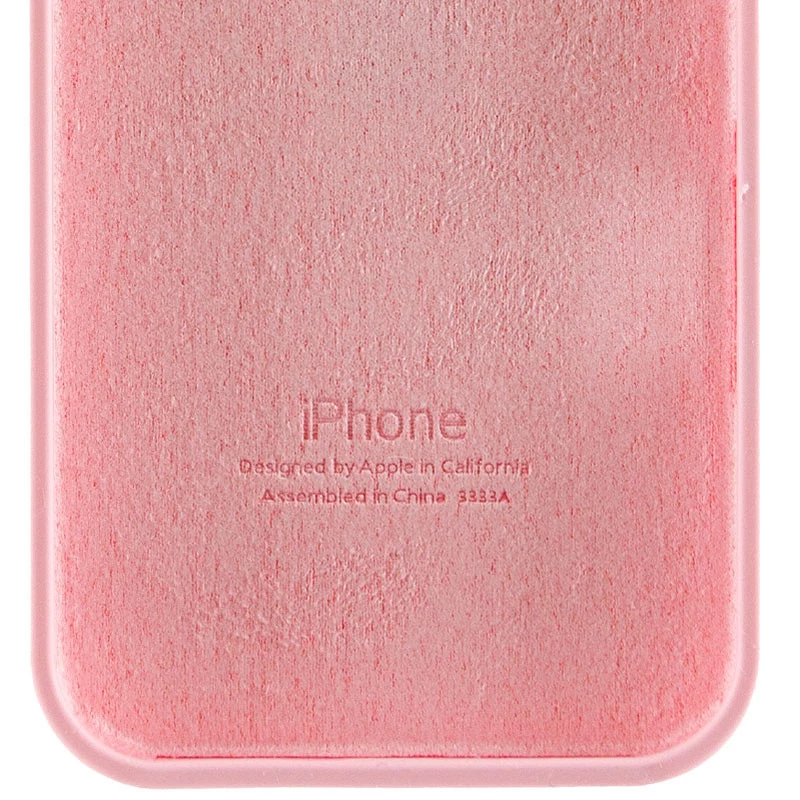 Чохол Silicone Case з закритим низом на Apple iPhone 16e (6.1") – Рожевий / Light pink. Фото 6 з 7