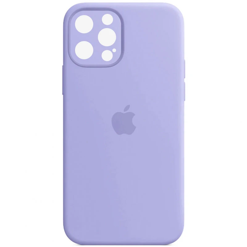 

Чехол Silicone Case с защитой камеры для Apple iPhone 12 Pro Max (6.7") (Сиреневый / Lilac), Бузковий / lilac
