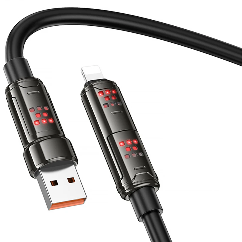 Дата кабель Hoco U143 Joy 4in1 USB to Lightning/Type-C to Type-C 240W (1.2m) – Black. Фото 3 из 6