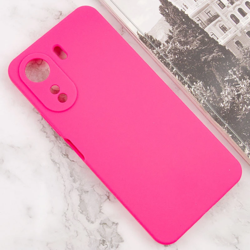 Чохол Silicone Case Lakshmi Premium з закритою камерою на Xiaomi Redmi 13C – Рожевий / Barbie pink. Фото 4 з 12