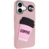 Чехол Labubu Toys для Apple iPhone 16 – Coffee / Pink. Фото 1 из 2