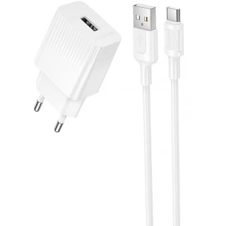 СЗУ Borofone BAS71A Source 10.5W (1USB-A) + кабель USB to Type-C фото 1 из 4