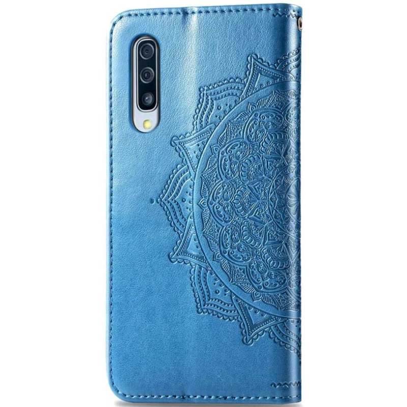Шкіряний чохол-книжка Art Case з візитницею для Samsung Galaxy A70 (A705F) – Синій. Фото 3 з 5