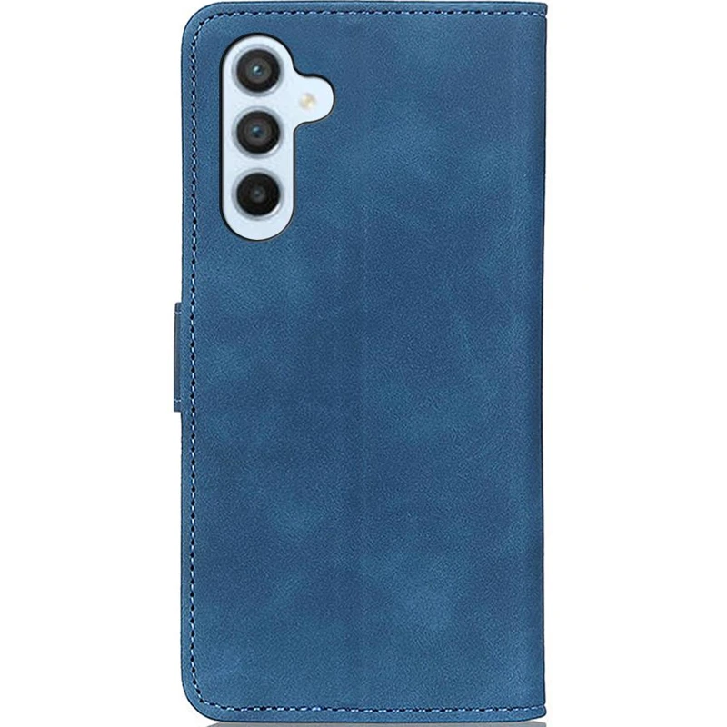 Кожаный чехол-книжка KHAZNEH Retro для Samsung Galaxy A57 5G – Blue. Фото 4 из 4