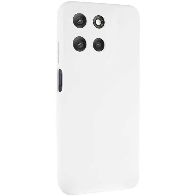 Чехол Silicone Case Lakshmi Premium з закритою камерою на Motorola Moto G15 4G – Белый / White. Фото 2 из 6