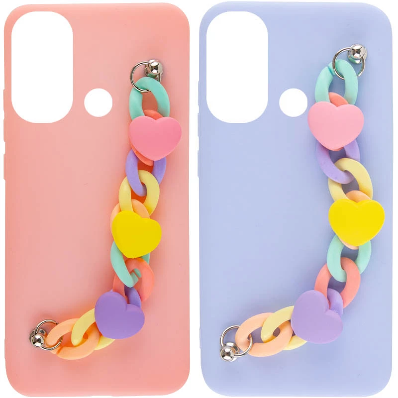 Чохол Heart з ланцюгом на Xiaomi Redmi 12C / Poco C55 фото 1 з 1