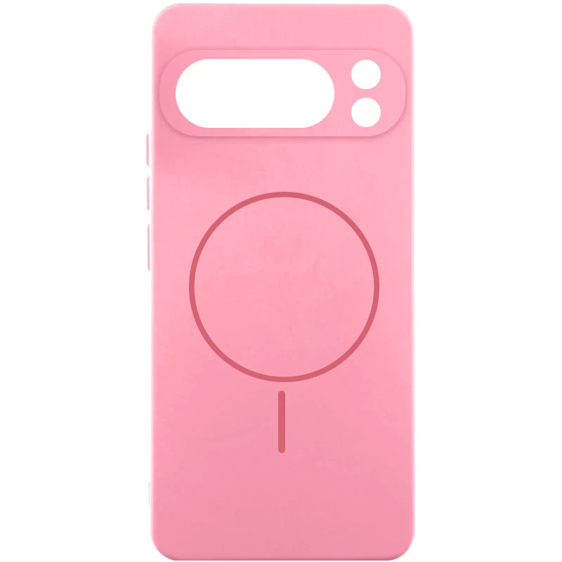 Чохол Silicone Cover Lakshmi Full Camera (AA) with Magnetic Fit для Google Pixel 9 Pro XL – Рожевий / Light pink. Фото 1 з 4