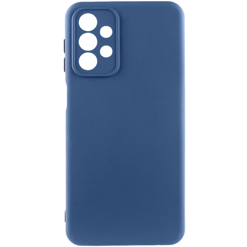 Чохол Silicone Case Lakshmi Plus з закритою камерою на Samsung Galaxy A32 (A326B) 5G – Синій / Navy Blue. Фото 1 з 3